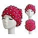 Patty and Fashion Design Ladies Long Hair Flowers Swim Cap Pack of 1(Pink)