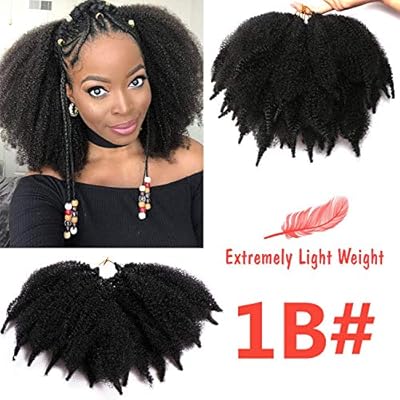 7 Inch Marley Braid Hair 3 Packs Short Mali Bob Crochet Hair Afro