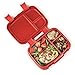 Bentgo Fresh (Red) – Leak-Proof & Versatile 4-Compartment Bento-Style Lunch Box – Ideal for Portion-Control and Balanced Eating On-The-Go – BPA-Free and Food-Safe Materials