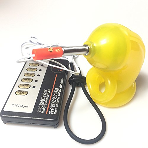 The Bondage Locker Cbt Electro Sex E-Stim Chastity Device, Yellow