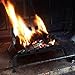 AMAGABELI GARDEN & HOME Fireplace Log Grate 17 inch Wrought Iron Fire Grates Heavy Duty Solid Steel Chimney Hearth 3/4