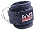 Grip Power Pads Best Ankle Straps for Cable Machines Double D-Ring Adjustable Neoprene Premium Cuffs to Enhance Legs, Abs & Glutes for Men & Women (Black, Pair)