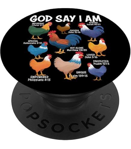 PopGrip PopSockets - Mr C. Dans Un Poulet En Caoutchouc - Support Adhésif Amusant Pour Téléphone