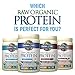Garden of Life Raw Organic Protein Vanilla Powder, 27 Servings - Certified Vegan, Gluten Free, Organic, Non-GMO, Plant Based Sugar Free Protein Shake with Probiotics & Enzymes, 4g BCAAs, 22g Protein