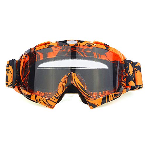 HALLWAYEE Motorbike ATV / Dirt Bike Racing Transparent Goggles With Adjustable Strap