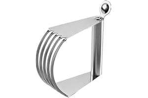 NUOBESTY Professional Stainless Steel Dough Cutter with Handle Heavy-Duty Pastry Blender for Baking Multi-use