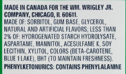 ORBIT SPEARMINT SUGAR FREE CHEWING GUM, 3 PACKS OF 14-PIECES (42 TOTAL PIECES)