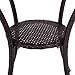 Giantex Round Rattan Wicker Outdoor Coffee Table Glass Top Steel Frame Patio Furniture W/Lower Shelf (Round)