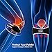 Patella Knee Strap, Tomight [2 Pack] Reflective Knee Band with Compression Pad for Pain Relief Support for Hiking, Soccer, Basketball, Running, Jumpers Knee, Tennis, Tendonitis, Volleyball & Squats