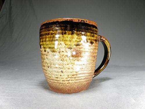 16 oz Handmade Wheel thrown Soda fired mug.