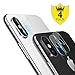iPhone X Camera Lens Protector - [4 PACK] ICHECKEY Super Clear Ultra HD Back Camera Lens Tempered Glass Screen Cover Film for Apple iPhone X / iPhone 10, 5.8 Inch