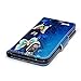 YOKIRIN LG K10 2017 Case, LG K20 Plus Case, Embossed Owl Tree Magnetic Folio Flip Stand Premium PU Leather Wallet Case TPU Inner Wrist Strap Kickstand Cover Skin with Credit Card Cash Pockets (Blue)