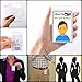 Fanta5tic 50 Pack Extra Thick ID Card Badge Holder, Vertical Hanging Card Holder with Zipper, Type Resealable Bulk Nametag Holders, Clear PVC, Waterproof Sleeve Pouch