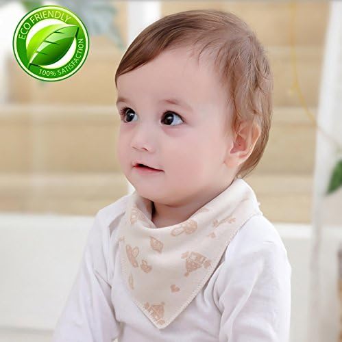 Baby Bandana Drool Bibs for unisex boy girl set organic with teether Practical and stylish solution to baby drool(3 Pack)