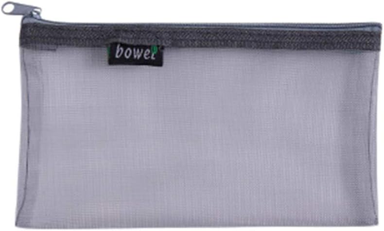 WORMENG Newest Simple Clear Pencil Case Office School Supplies Pen Case Cases Pencil Student For Home,Office,Work Black