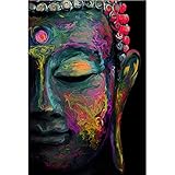 Faicai Art Buddha Wall Art Prints Colorful Buddha