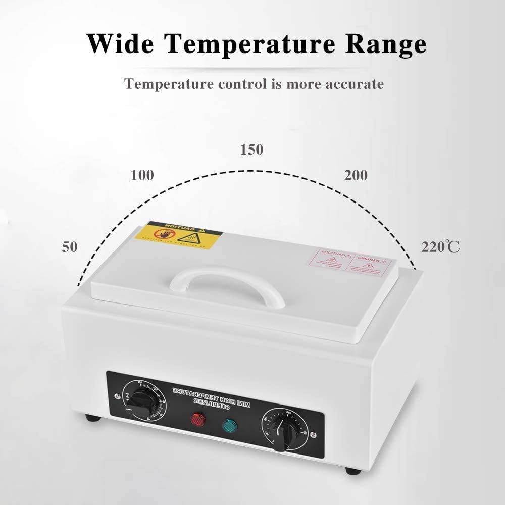 Giff 300W Heat Sterilizer NV-210 w/ Timer Disinfection Box Manicure Pedicure SPA Salon Equipment for Sundry Beauty Hair Nail Metal Tools: Home & Kitchen