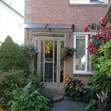 Yaheetech Outdoor Window Awning Porch Canopy 240 x 80 x 23 cm Black view 2