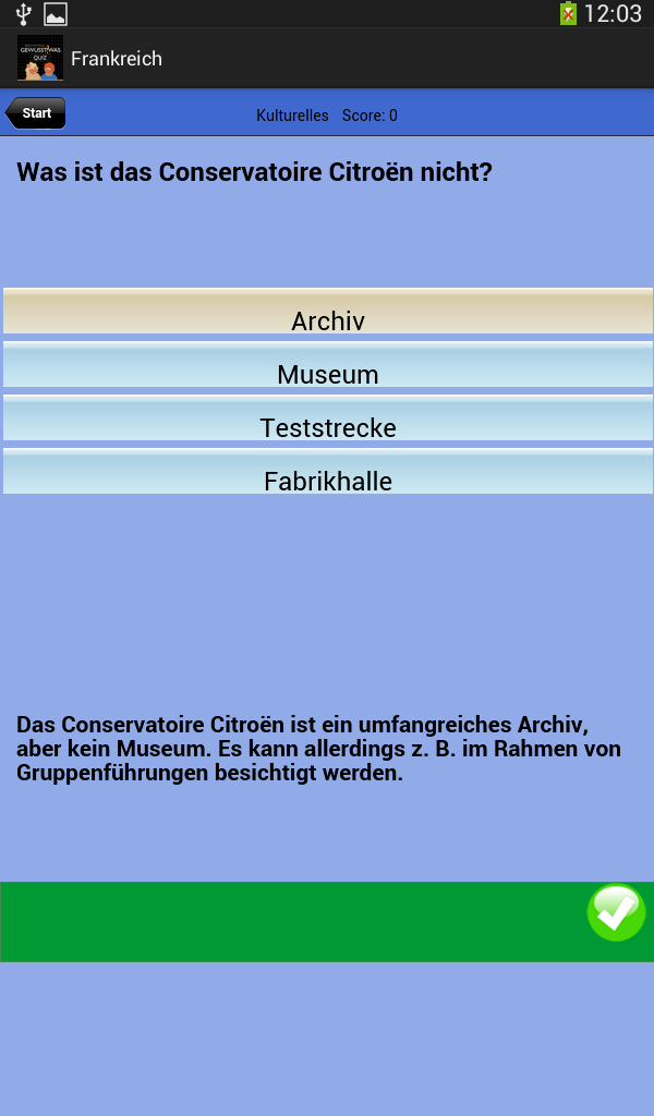 Frankreich Quiz