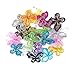 Huayao 40 PCS 2inch Organza Butterflies Craft Wedding Decoration DIY Choose Colors (Multicolor)