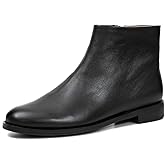 ONEENO Women's Minimalist Leather Ankle Boots