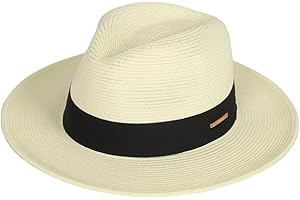 FREEBIRD99 Unisex Wide Brim Straw Panama Fedora Hat Summer Beach Sun Hat for Men Women
