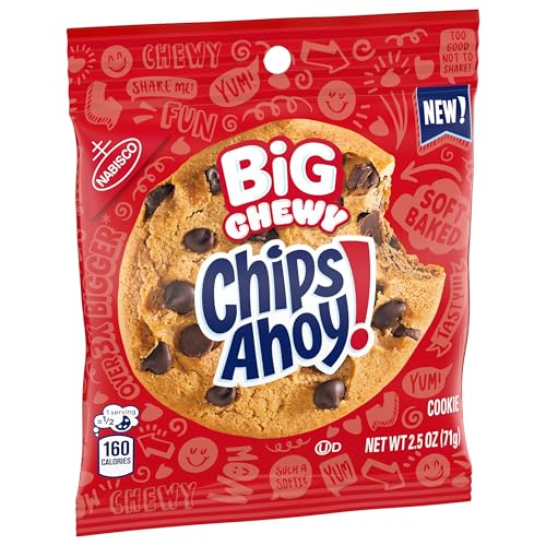 CHIPS AHOY! BIG CHEWY CHOCOLATE CHIP COOKIES, 2.5 OZ (1 COOKIE PER PACK)