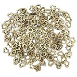 100pcs Wooden Hollow Love Heart Rustic Wedding Table Scatter Decoration Crafts