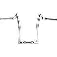 16" Rise Chrome Ape Hanger Handlebar Fit for Harley Sportster 883 1200 XL Softail FLST FXST Dyna, Road King Handlebars 1994-2023, Road Glide Handle Bar 1998-2013, 1.25” Fat 1" Clamp Meathook Bar