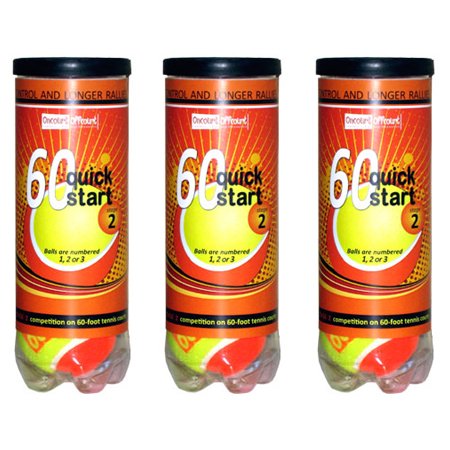 "Quick Start 60" Two-Tone Orange Balls - 3 Cans of 3 Balls