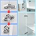 TamBee 90 Degree Cabinet Door Hinges Kitchen Concealed Hinges Cupboard Door Spring Buffer Hinges - No Slot Required 4-Pack