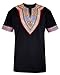 Tutorutor Mens African Dashiki Shirts Summer Fall Short Sleeve Graphic Print Top Tees Fashion V Neck T-Shirt 