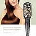 Hair Straightener Brush BearMoo Best Straightening Brush Ceramic Faster Heating MCH Technology, Double Anion, Anti-Scald Comb Teeth- Gift Packaging