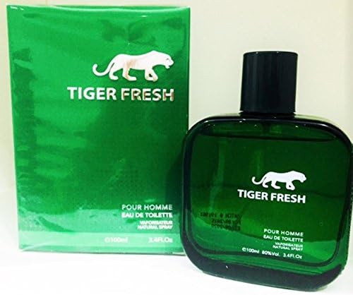 Cosmo Designs Cosmo Tiger Black Eau De Toilette Spray Perfume for Men, 3.4 oz.