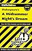 CliffsNotes on Shakespeare's A Midsummer Night's Dream (Cliffsnotes Literature Guides)