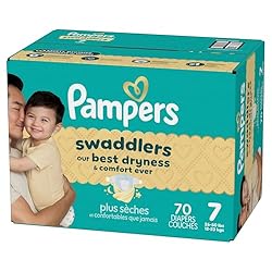 Pampers Baby Diapers - Swaddlers - Size 7, 70