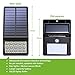Solar Lights Outdoor - XINREE 15 LED Solar Powered Lights DIM Mode with Motion Sensor Light Wireless Waterproof Security Lighting for Garden Patio Yard Path Fence Step Deck - 2 Pack