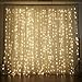 ECOWHO 300 LED Curtain Lights, 8 Lighting Modes, 29V Low Voltage Fairy String Lights for Wedding Party Home Garden Bedroom Fence Indoor Outdoor