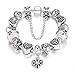 BAMOER Fashion Lover Sisters Charms Beads Bracelet For Women Girls 3 Size 7.09