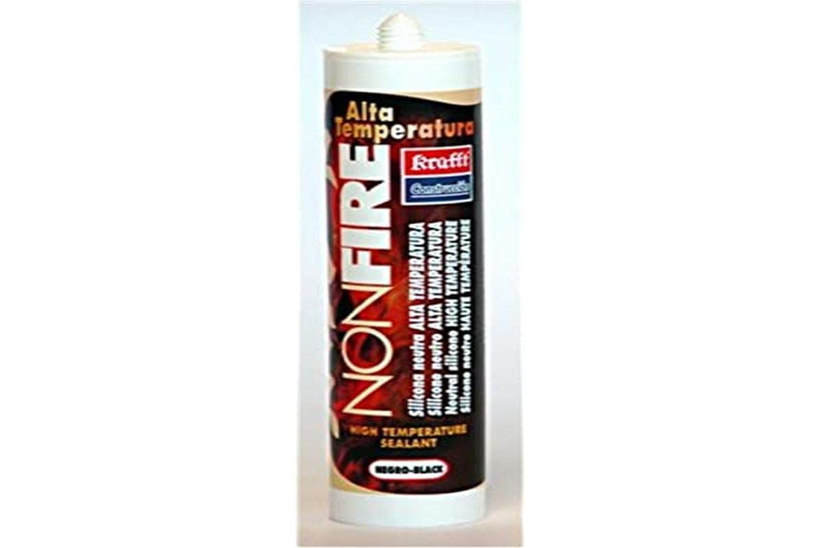 Nonfire High Temperature Fire-Proof Sealant, Black, 300 Ml,