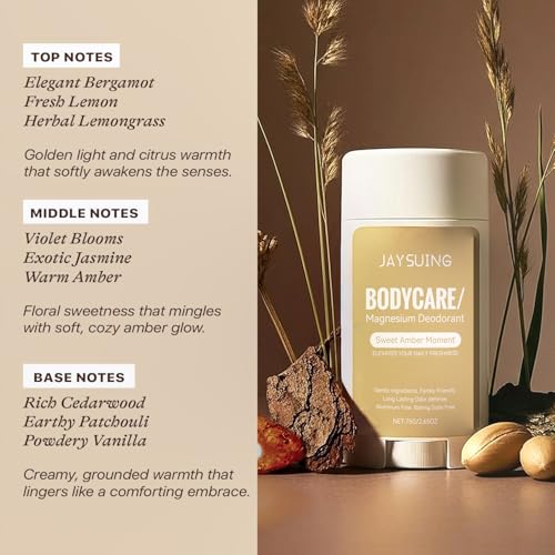 LBOYLOVE® Natural Deodorant for Women - Aluminum & Baking Soda Free, Made with 55% Organic Ingredients, Kid & Sensitive Skin Safe Magnesium Deodorant
