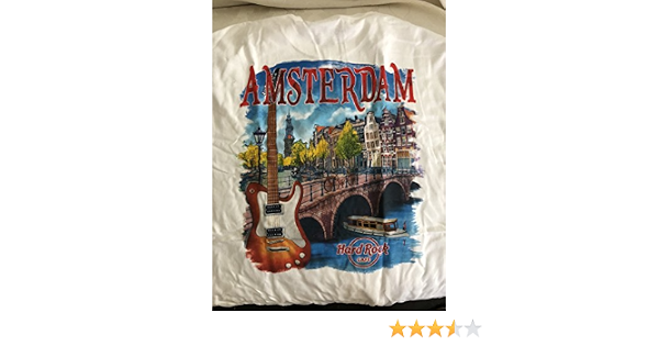 Amazon.com: Hard Rock Cafe HRC Amsterdam (Países Bajos) City Tee White  T-Shirt (XL) : Deportes y Actividades al Aire Libre