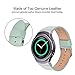 Gear S2 Band - V-Moro Soft Leather Strap Replacement Band with Stainless Metal Adapters for Samsung Gear S2 SM-R720 / SM-R730 Sports Smartwatch 6.7