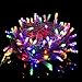 Twinkle Star 33 FT 100 LED String Lights Multicolor, Plug in 8 Modes Waterproof Indoor Outdoor Christmas Tree Wedding Party Bedroom Wall Decoration