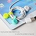 Lavince Magnetic Earphone Winder, 8PCS Magnetic Cord Winder Wrap for Headphones/Date USB Cable,Soft Silicone Earphone Cable Cord Organizer for iPhone/iPad/Samsung, Also Use as Bookmarks/Keychain