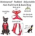 SERVICE DOG (Do Not Disturb/Dog Is Working) Red Color Coded Non-Pull Front and Back D Ring Padded and Waterproof Vest Dog Harness PREVENTS Accidents By Warning Others Of Your Dog In Advance (M)