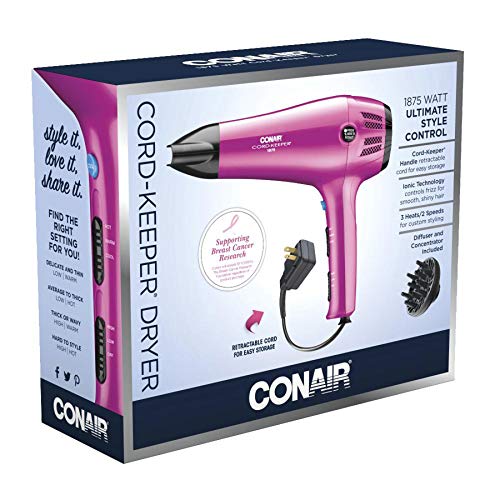 6 Conair+1875+Watt+Cord+Keeper+Dryer