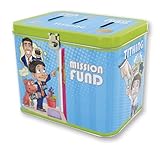 LDS Boys Tin Tithing / Mission Bank - 3 Slots: Fun Money, Tithing & Mission Fund - Baptism Gift - 5.5