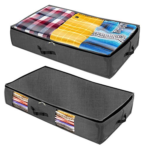 Homenery Under Bed Storage (2 Styles Pack) Sturdy 4 sidewalls with Cardboard eBay