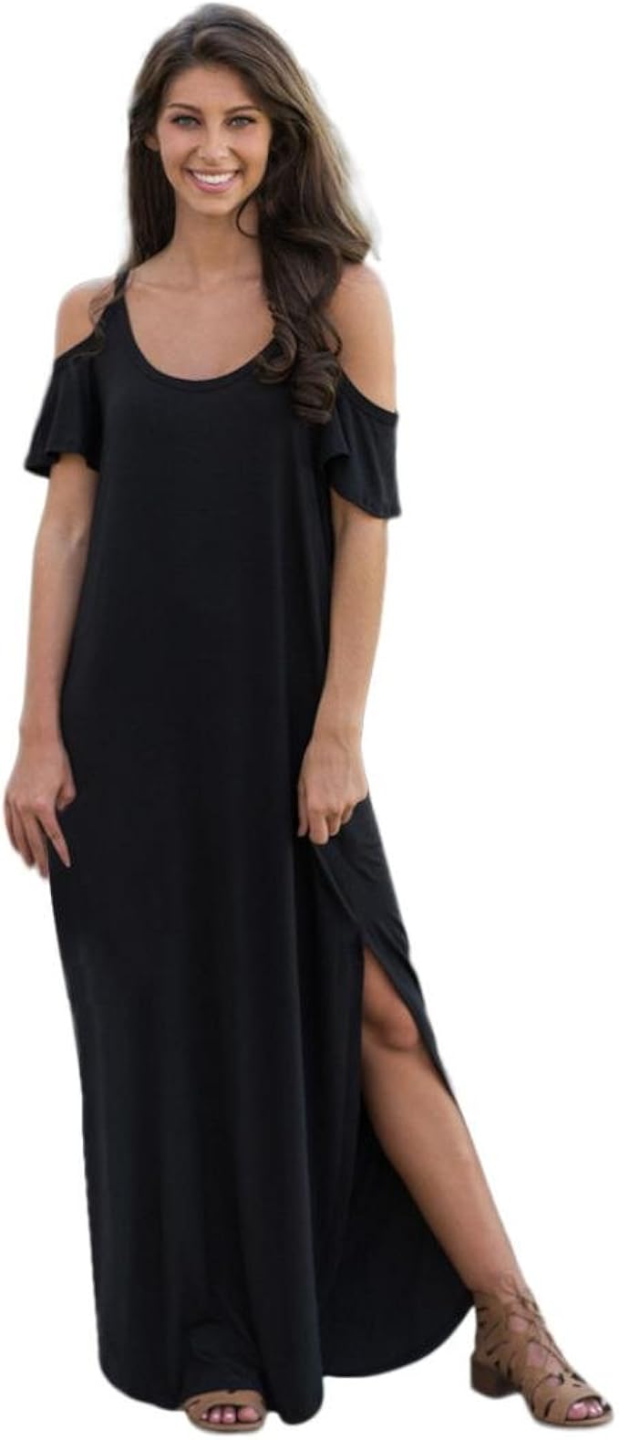 Kleid Schwarz Lang Mit Schlitz Kleid Schwarz Lang Mit Schlitz